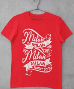 Tričko AC Miláno Solo Con Te červené