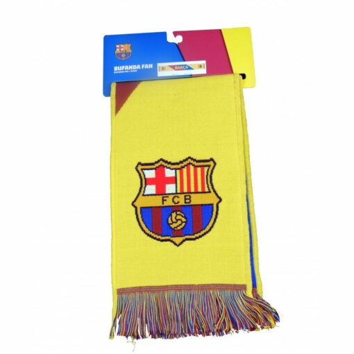 Šál FC Barcelona žltý s logom klubu oficiálny produkt