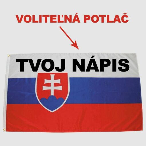 vlajka slovensko s potlacou