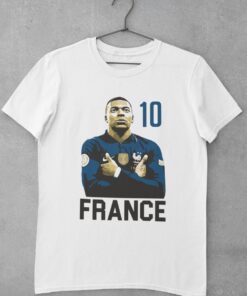 Tričko Mbappe France 10 - biele